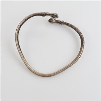 Sterling Silver Closed Fists Cuff Bracelet