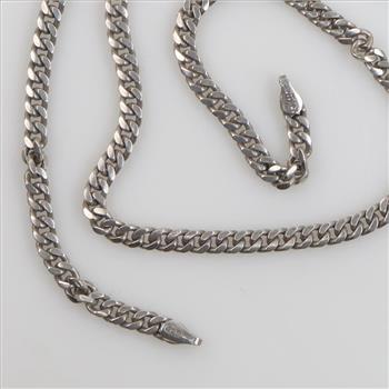 Sterling Silver Cuban Chain Necklace