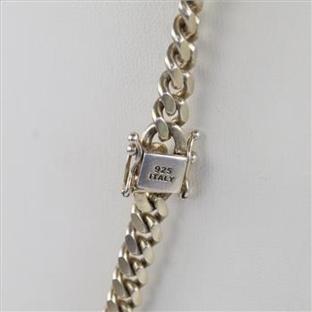 Sterling Silver Cuban Chain Necklace
