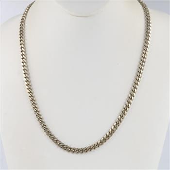 Sterling Silver Cuban Chain Necklace