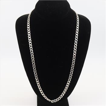 Sterling Silver Cuban Link Necklace
