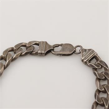 Sterling Silver Curb Chain Bracelet