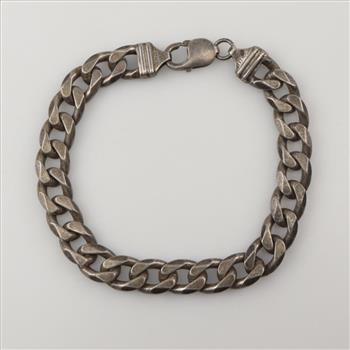Sterling Silver Curb Chain Bracelet