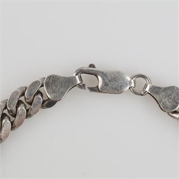 Sterling Silver Curb Chain Bracelet
