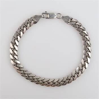 Sterling Silver Curb Chain Bracelet
