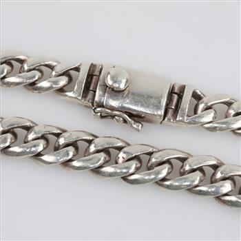Sterling Silver Curb Chain Bracelet