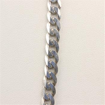 Sterling Silver Curb Chain Necklace