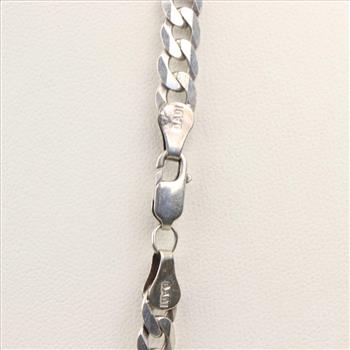 Sterling Silver Curb Chain Necklace