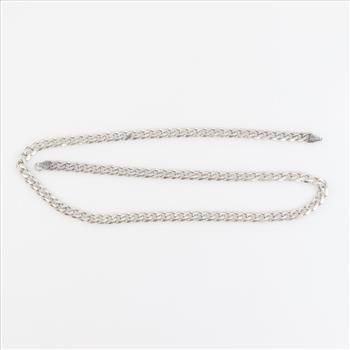 Sterling Silver Curb Chain Necklace