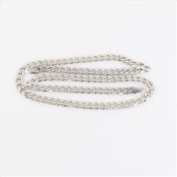 Sterling Silver Curb Chain Necklace
