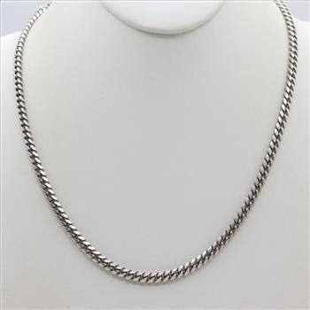 Sterling Silver Curb Chain Necklace