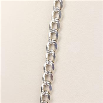 Sterling Silver Curb Chain Necklace