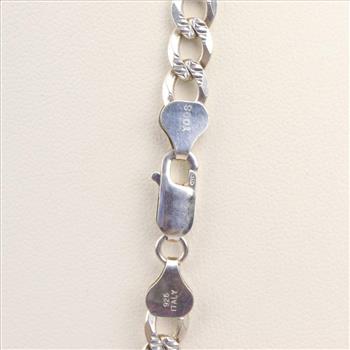 Sterling Silver Curb Chain Necklace
