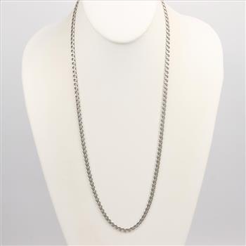 Sterling Silver Curb Chain Necklace