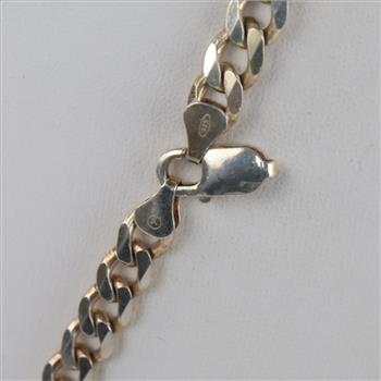 Sterling Silver Curb Chain Necklace