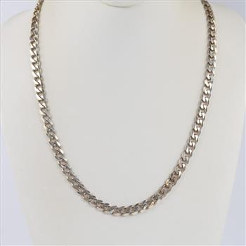 Sterling Silver Curb Chain Necklace