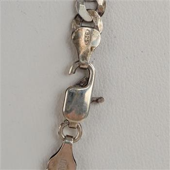 Sterling Silver Curb Chain Necklace