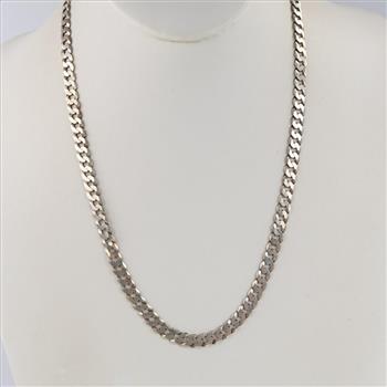 Sterling Silver Curb Chain Necklace