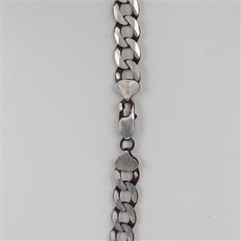 Sterling Silver Curb Chain Necklace