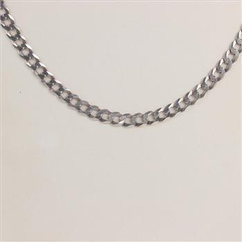 Sterling Silver Curb Chain Necklace