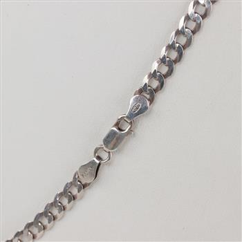 Sterling Silver Curb Chain Necklace