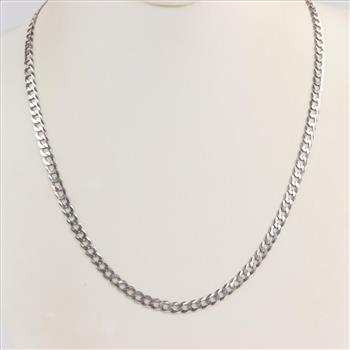 Sterling Silver Curb Chain Necklace