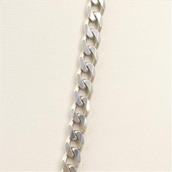 Sterling Silver Curb Chain Necklace