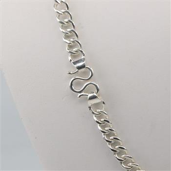 Sterling Silver Curb Chain Necklace