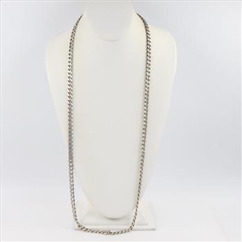 Sterling Silver Curb Chain Necklace