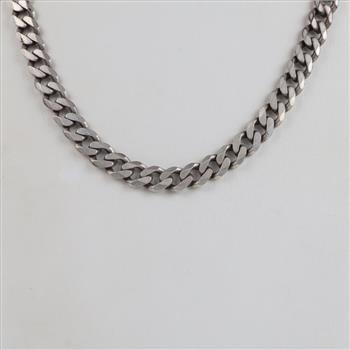 Sterling Silver Curb Chain Necklace