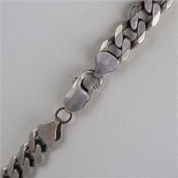 Sterling Silver Curb Chain Necklace