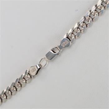 Sterling Silver Curb Chain Necklace