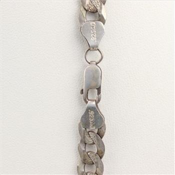 Sterling Silver Curb Chain Necklace