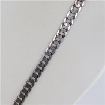 Sterling Silver Curb Chain Necklace