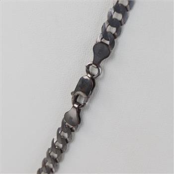 Sterling Silver Curb Chain Necklace