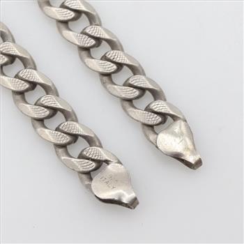 Sterling Silver Curb Chain Necklace