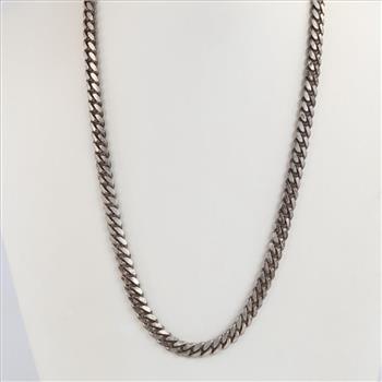Sterling Silver Curb Chain Necklace