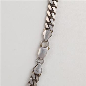 Sterling Silver Curb Chain Necklace
