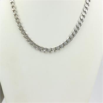 Sterling Silver Curb Chain Necklace