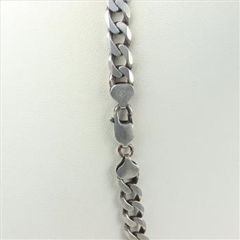 Sterling Silver Curb Chain Necklace