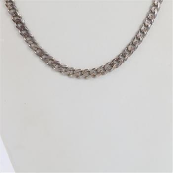 Sterling Silver Curb Chain Necklace