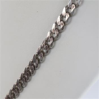 Sterling Silver Curb Chain Necklace