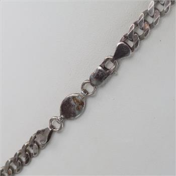 Sterling Silver Curb Chain Necklace