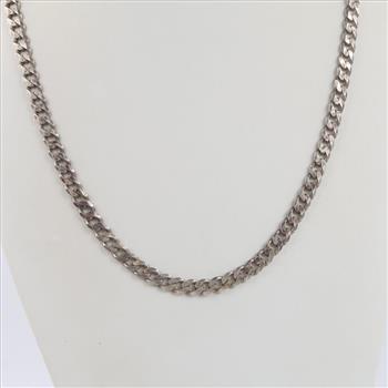 Sterling Silver Curb Chain Necklace