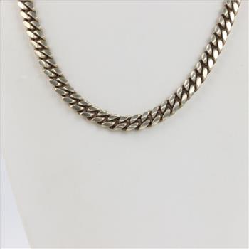Sterling Silver Curb Chain Necklace