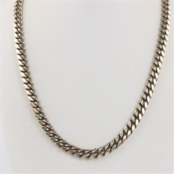 Sterling Silver Curb Chain Necklace