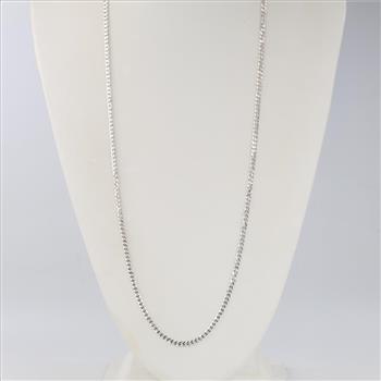 Sterling Silver Curb Chain Necklace