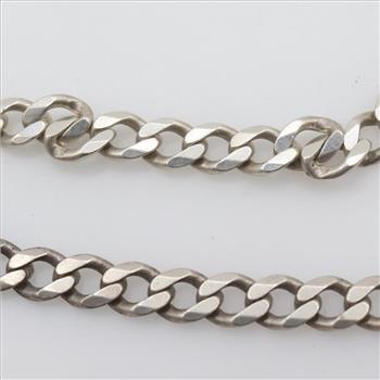 Sterling Silver Curb Chain Necklace