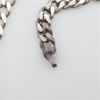 Sterling Silver Curb Chain Necklace