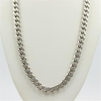 Sterling Silver Curb Chain Necklace